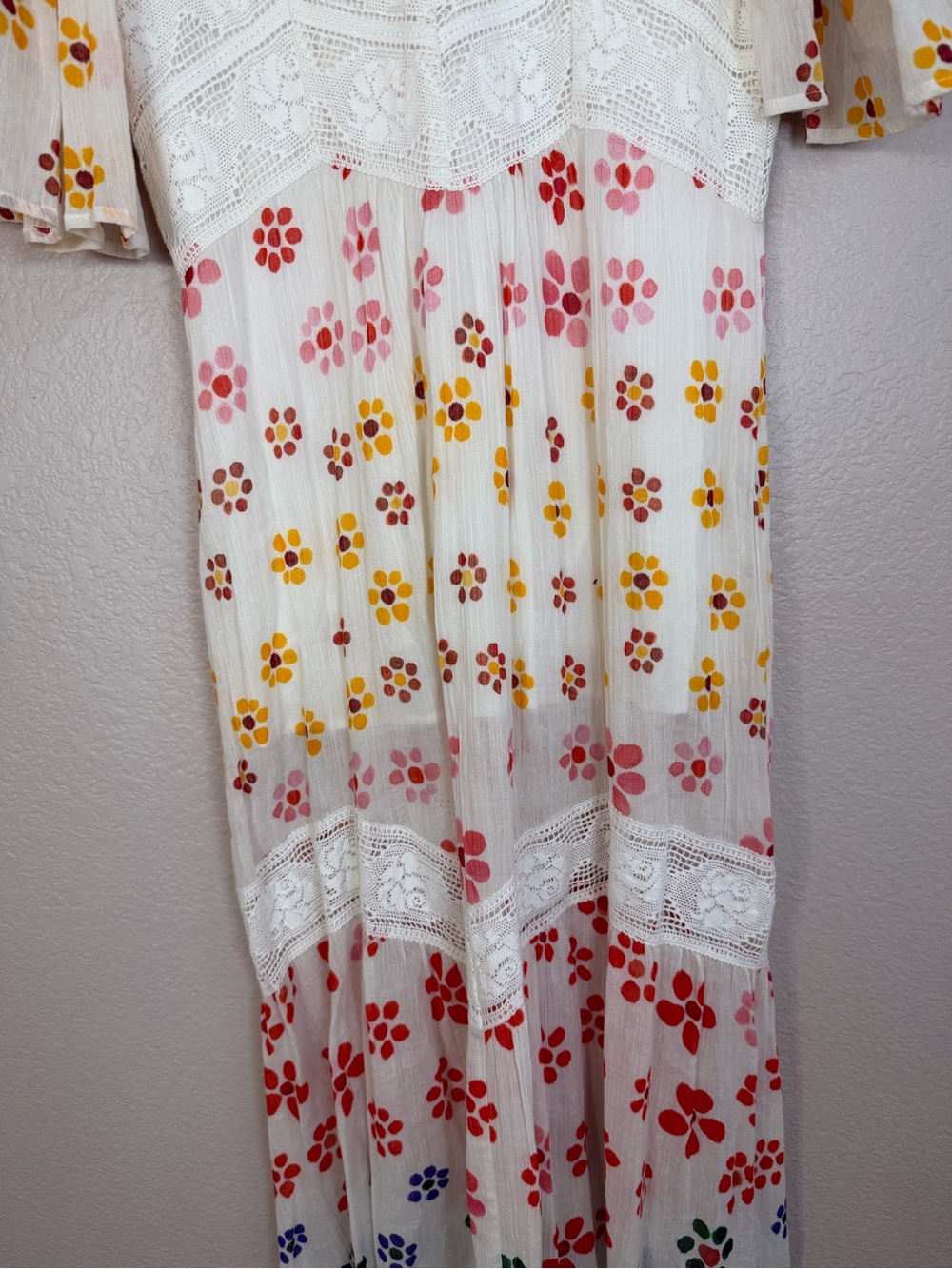 Jen’s Pirate Booty Muse Maxi Dress in Rainbow Watercolor Daisy Print Medium $279 - Picture 14 of 16